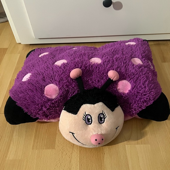 Limited Edition 2011 Pillow Pet Purple Ladybug Plush Pillow Vintage Collectible - Picture 2 of 7